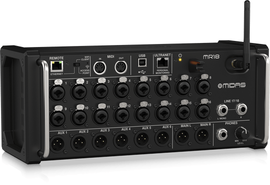 TECH REVIEW : Midas MR18: Unleashing WIFI Mixing Mastery - BG AudioVisual PTY LTD
