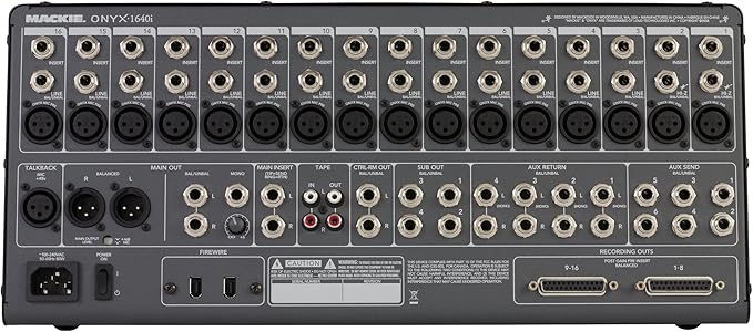 Mackie Onyx 1640i: 16-Channel Premium Analog Mixer with FireWire - EX DEMO