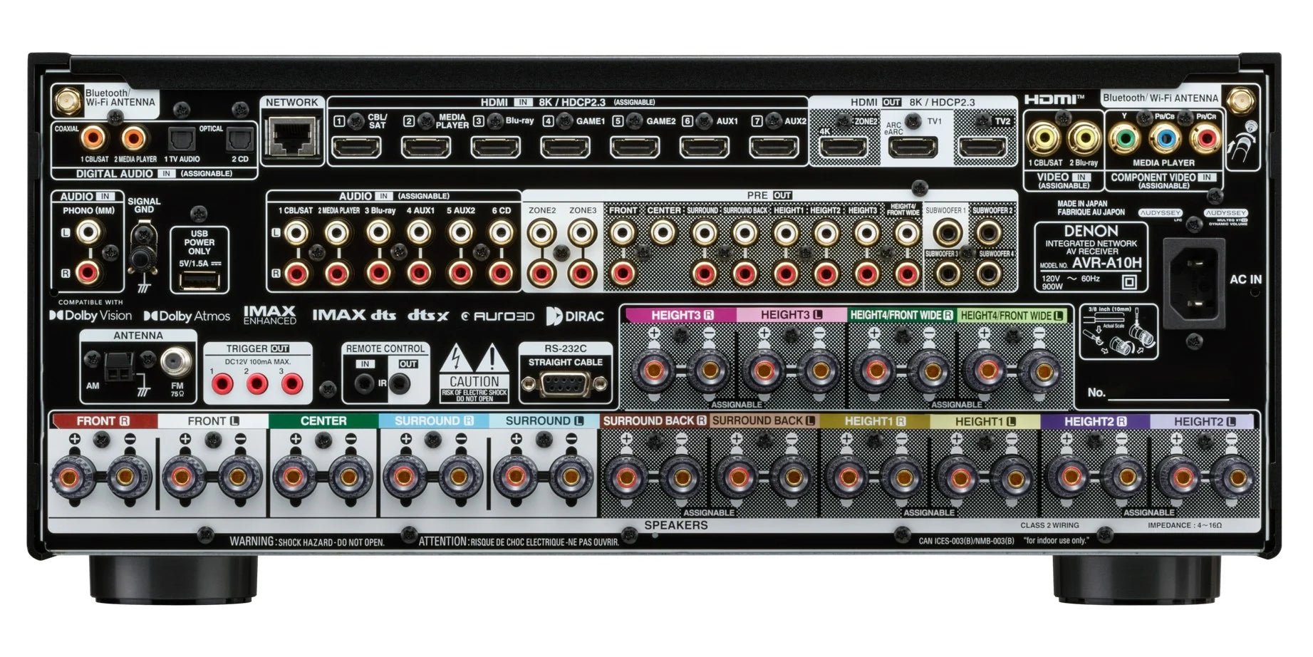 Denon AVC - A10H Home Theatre AV Receiver Amplifier - BG AudioVisual