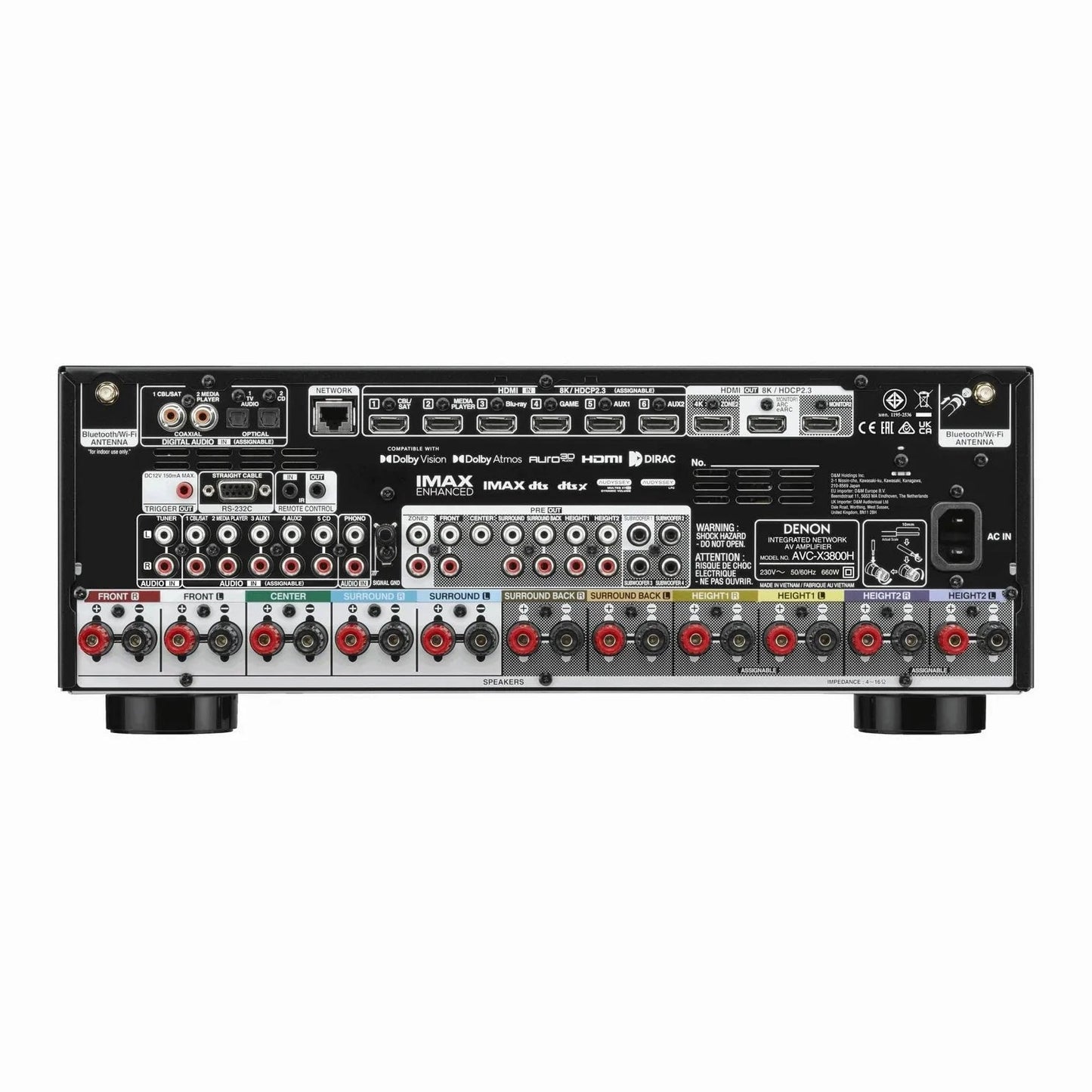 Denon AVC - X3800H Home Theatre AVR AV Receiver - BG AudioVisual