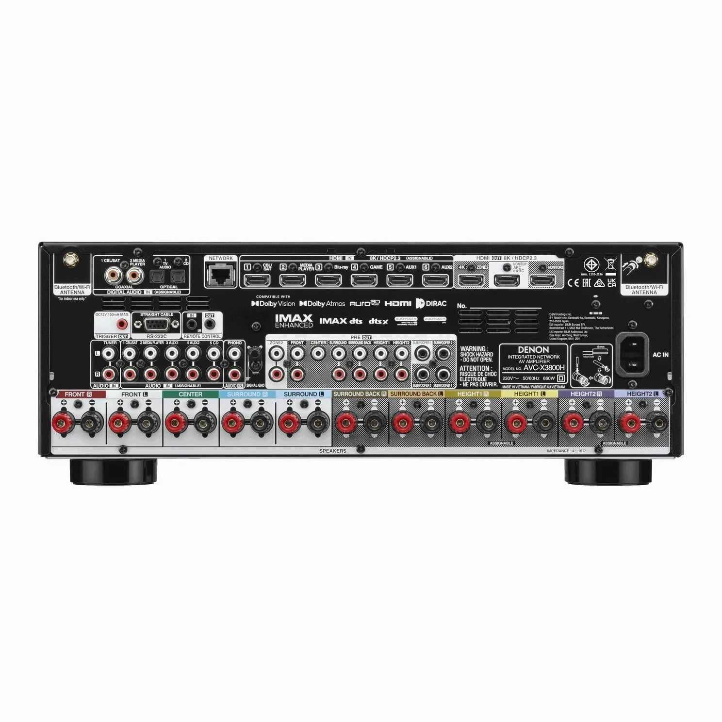 Denon AVC - X3800H Home Theatre AVR AV Receiver - BG AudioVisual
