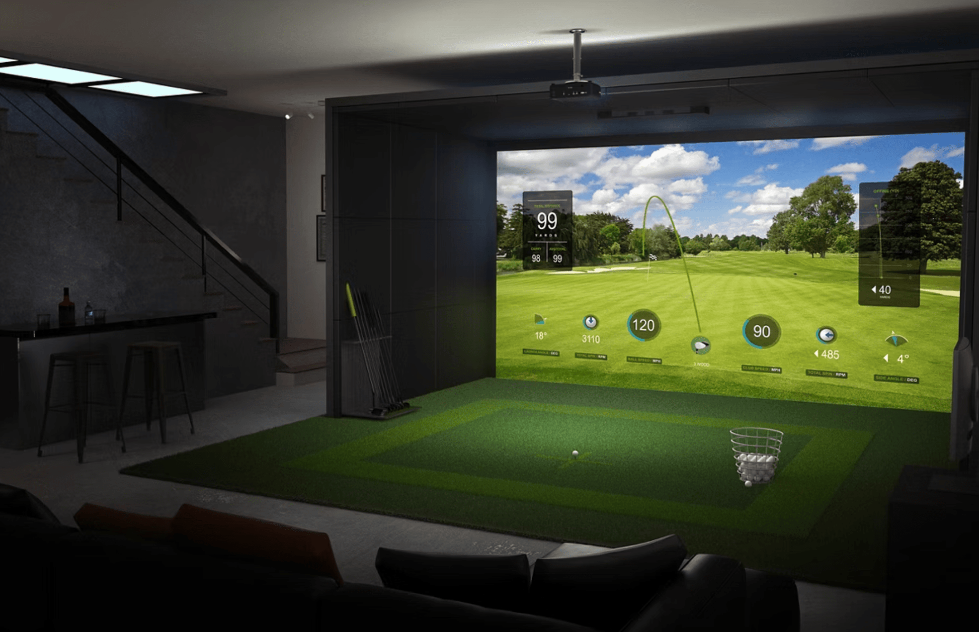 Premium Golf Simulator Package - BG AudioVisual