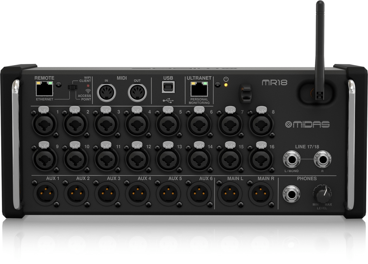 Midas MR18 Digital Mixer with iPad Control - BG AudioVisual