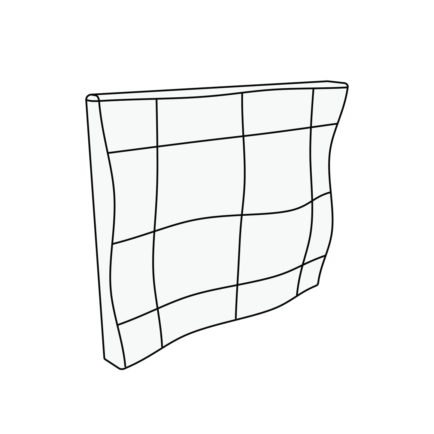 Autex Quietspace 3D Tile S-5.26: Wave Pattern Acoustic Wall Panel - Box of 6