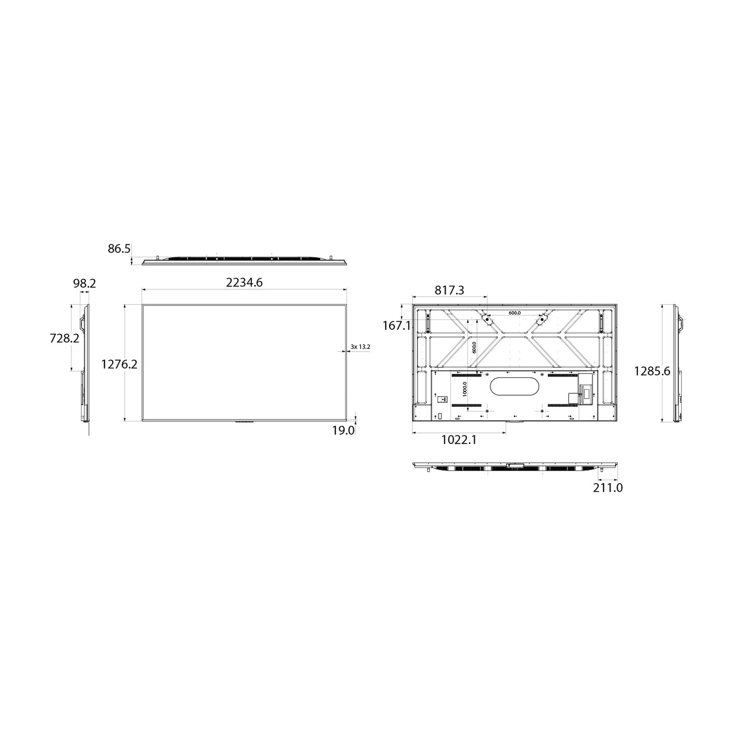 Hisense 100DM66E 100-Inch 4K UHD Digital Signage Display
