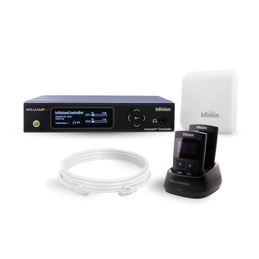 Williams AV Infinium Auracast Assisted Hearing System Kit With 2 Receivers