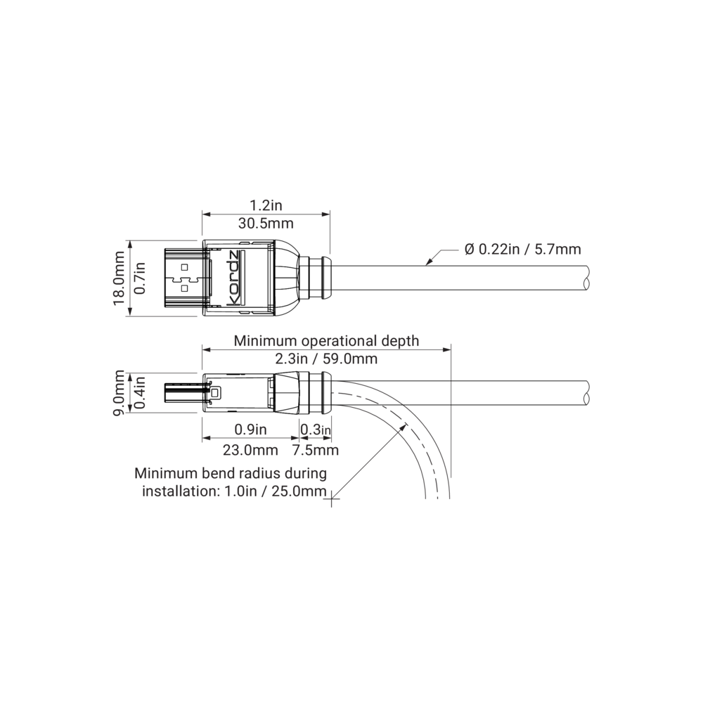 Kordz Pro3 HDMI 4K60 Cable