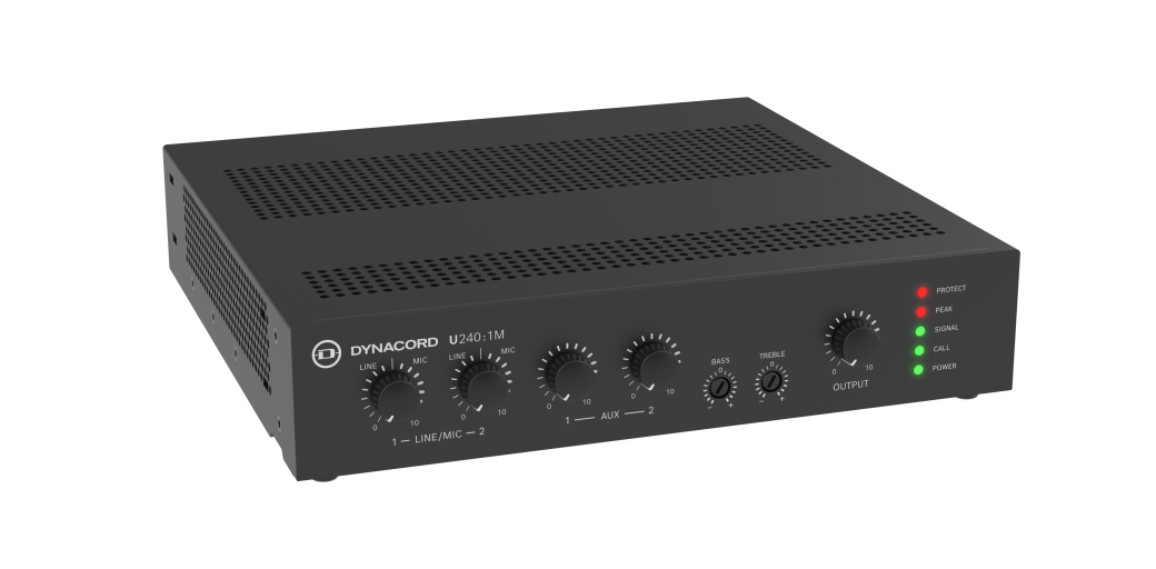 Dynacord U240:1M: Compact Single-Channel 240W Mixer Amplifier
