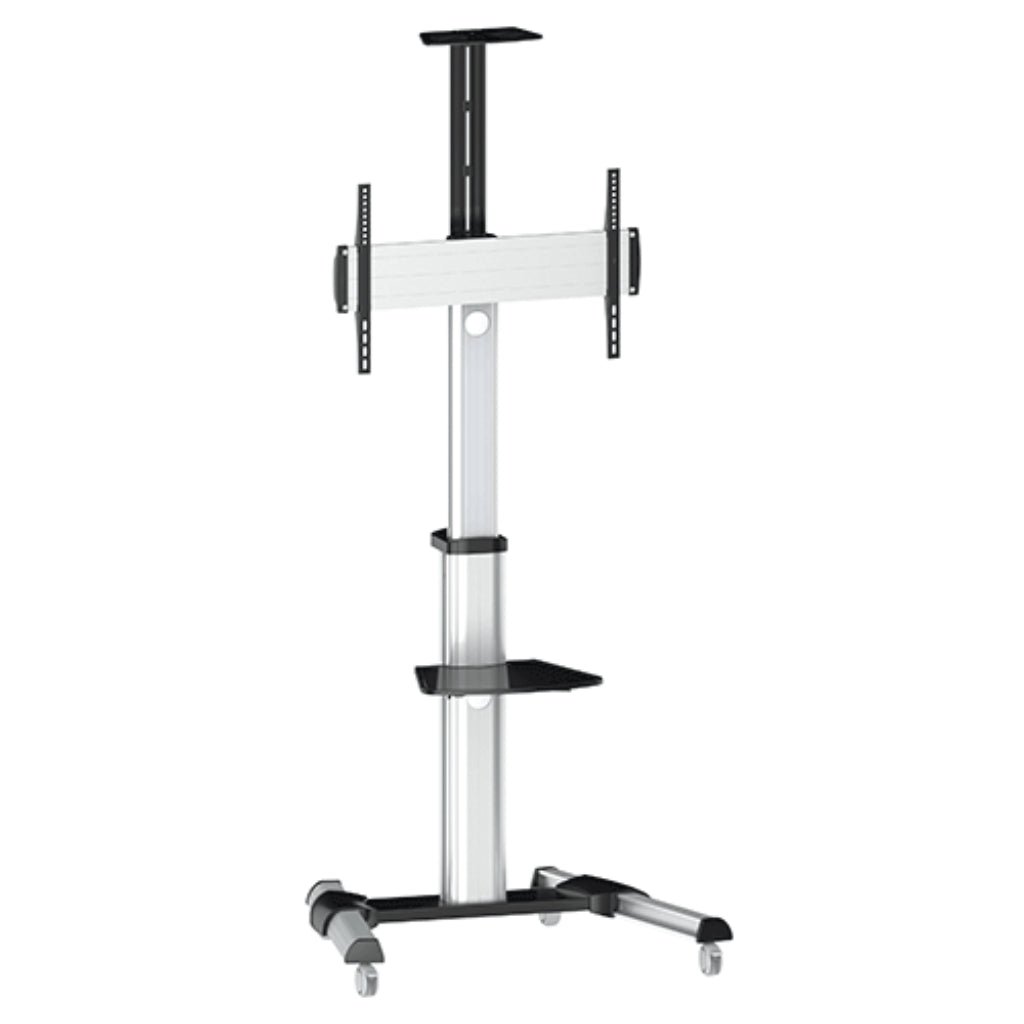 Q-Tee QTV04-46TW: Multi-Functional Aluminium Mobile TV Cart