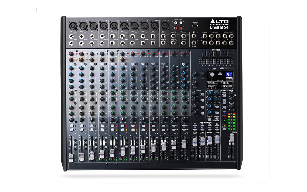 Alto Professional Mixing Console 12 / 16 / 24 Channels - BG AudioVisual